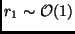 $r_1 \sim
{\cal O}(1)$