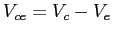 $V_{ce}=V_c - V_e$