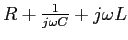 $R+\frac{1}{j\omega C}+j\omega L$