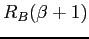 $R_B(\beta+1)$