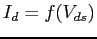 $I_d = f(V_{ds})$