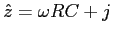 $\hat{z}= \omega RC + j$