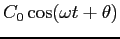 $C_0 \cos(\omega t +
\theta)$
