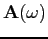 ${\bf A}(\omega)$