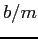 $b/m$