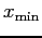 $x_{\rm min}$